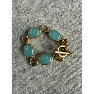 Julie Vos Blue Green Cabochon Bracelet